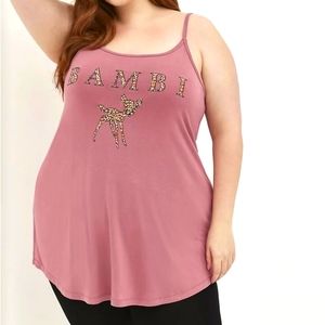 ❤️NWT VINTAGE TORRIID DISNEY BAMBI TUNIC / SLEEP TUNIC - PLUS SIZE 3X